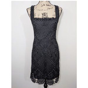mini simple black dress Mini Dress with Bubble Hem and Spaghetti Straps L